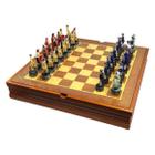 Moniss Tabuleiro de xadrez de madeira jogo de xadrez internacional de 15  polegadas tabuleiro de xadrez dobrável com peças de xadrez artesanais e  compartimentos de armazenamento para crianças adultos