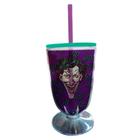 Taça acrilica dc joker face colorido - Dc comics