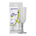 Taca acrilico 220 ml. champagne cristal c/ 4 un.