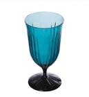 Taça água lapidada azul de acrílico - 480ml