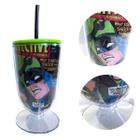 Taça Batman e Robin Capa de Quadrinhos com Canudo 600mL