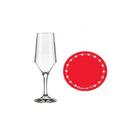 Taça Buffet Champagne 186 Ml Love Vermelho Sortido - Allmix