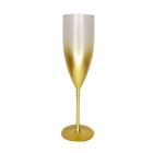 Taça Champagne Degrade 180ml Dourado Metalizado- Mar