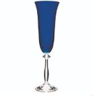 Taça Champanhe Cristal Ângela Azul 190 ml Bohemia