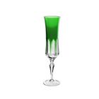 Taça champanhe em cristal Strauss Overlay 119.055 210ml verde escuro