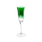 Taça champanhe em cristal Strauss Overlay 225.045 190ml verde escuro