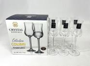 Taça Cristal Bohemia 85ml com 6 unidades