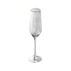 Taça Cristal Champagne 300 Ml Borda Dourada Linha Taj Wolff