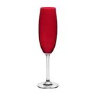 Taça Cristal Vermelho Carmim Champagne 220ml Gastro Bohemia