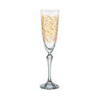 Taça de Cristal Bohemia Decorada Para Champanhe 200 ml Elisabeth 1 Peça