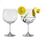 Taça De Cristal Bohemia Para Vinho ou Gin 600 ml Anna 2 Peças