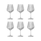 Taça de Cristal Bohemia Para Vinho ou Gin 600 ml Tulipa Optic 6 Peças