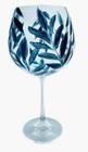 Taça de Cristal Casa Foglia Azul 850ml