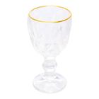 Taça de Licor Vidro com Fio de Ouro Diamond 50ml Lyor