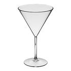 Taça de Martini Acrílico Transparente El Caribe - 260mL