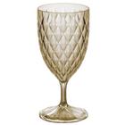 Taça de Plástico Para Água 380ml Cristal Glamour âmbar Plasutil ref.14233