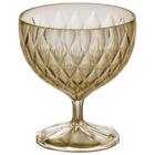 Taça de Plástico para Sobremesa 350ml Cristal Glamour âmbar Plasutil ref.14253