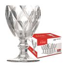 Taça De Vidro Class Home Diamante Clear Com 6 Peças 260ML