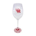 Taça De Vinho Decorada Catuaí Namorados Love 385Ml