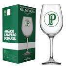 Taça de Vinho Grande Drinks 490ml em Vidro Cristal Palmeiras na Caixa