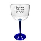 Taça Gin Bicolor Azul Personalizada Para Live