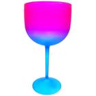 Taça Gin Degrade 400ml Azul e Pink Neon- Mar
