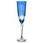 Taça lapidada champagne 190ml cristal ecológico azul elizabeth - Full Fit