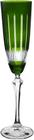 Taça lapidada champagne 190ml cristal ecológico verde elizabeth - Full Fit