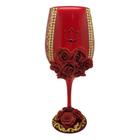 Taça Luxo Altar Pomba Gira Rosas Vermelhas 490Ml Em Vidro