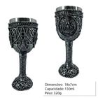 Taça Medieval Maçonaria 150 Ml Resina Inox