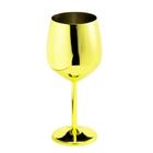 Taça Metalizada Vinho Drink Gyn Festa Buffet Dourada 500ml - Prana