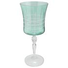 Taça P/água Bohemia Grace Cristal 300Ml 22Cm Verde Gris