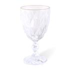 Taça Para água Diamond Com Borda Dourada 320ml perfeita para decoração e bebidas como agua suco