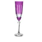 Taca Para Champanhe Elizabeth Lapidada Cristal Ecológico 200ml cor Violeta