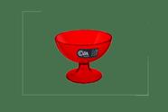 Taça Para Sobremesa Coza Cozy 150 ml Vermelho Transparente