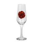 Taça Pomba Gira Flor Vermelha Champagne Buffet Vidro 186 ml - Lua Mística - 100% Original - Loja Oficial