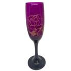 Taça Pomba Gira Rosa Roxa Cristal Super Luxo - Vidro - Bialluz Presentes