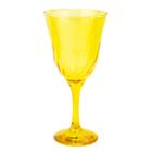 Taça Vinho Lirio Cor Amarelo Super Luxo 330 ml  - Vidro