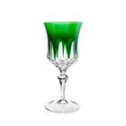 Taça vinho tinto em cristal Strauss Overlay 119.055 360ml verde escuro