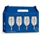 Taça Windsor Para Cerveja Cruzeiro Zeiro 330ml Dourado 4un - Brasfoot