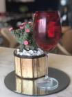 Tacas de vinho de cristal banquet vermelho 580ml