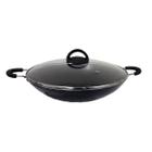 Tacho Chinês Panela Wok Alumínio Antiaderente Tampa 32cm2,5L