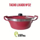 Tacho pastel alumínio grosso grande batido salgado fritura n32cm