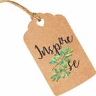 Tag Decorativa Para Artesanato Inspire Se 4x7cm Com 100 Uni