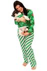 Tal Mãe Tal Pet Pijama Feminino Longo e Roupa Pet Natal HoHo Green