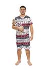 Tal Pai Tal Pet Pijama Masculino Curto e Roupa Pet Natal Night