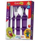 Talheres Infantil Encantado 4 Peças Aço Inox Euro Home