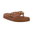 Tamanco Camel Flatform Meia Esfera Vizzano