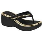 Tamanco Feminino Beira Rio 8455.305 Tira Pr Pele Strech+metal Glamour