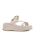 Tamanco Feminino Flatform Anabela Metalizado Di Valentini 4959.09601